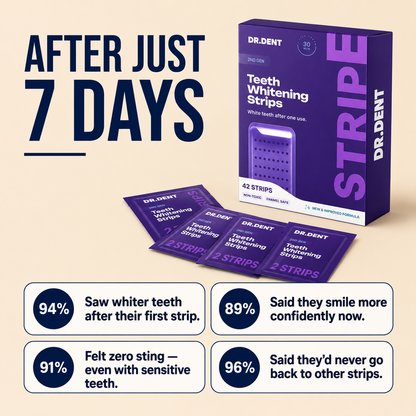 Purple Teeth Whitening Strips
